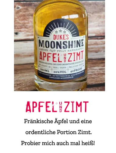 Fränkische Äpfel und eine ordentliche Portion Zimt. Probier mich auch mal heiß!
